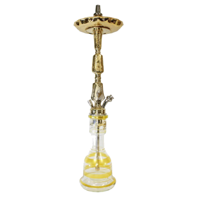 Кальян Khalil Mamoon Double Kamanja Gold (золотистий, базовий комплект)
