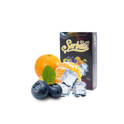 Тютюн Serbetli Ice Tangerine Blueberry (Мандарин Чорниця Лід, 50 г)