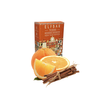 Elf Bar Christmas Edition TE5000 Cinnamon Orange (Кориця Апельсин) Одноразовий POD