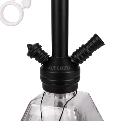 Кальян Amy Deluxe 652 Black (чорний, повний комплект)