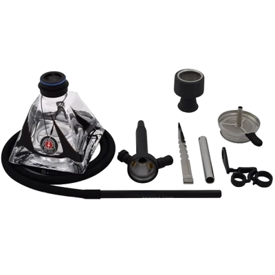 Кальян Amy Deluxe 652 Black (чорний, повний комплект)