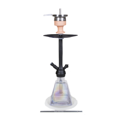 Кальян Amy Deluxe 038R Clear (чёрный, полный комплект)