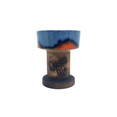 Глиняна чаша Gusto Bowls Rook Blue Orange (Синій Помаранчевий)