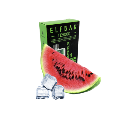 Elf Bar TE5000 Watermelon Ice (Арбуз Лёд) Одноразовый POD