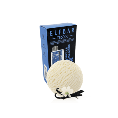 Elf Bar TE5000 Vanilla Ice Cream (Ванільне Морозиво) Одноразовий POD