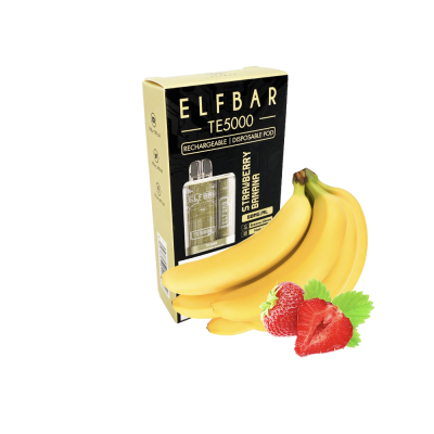 Elf Bar TE5000 Strawberry Banana (Полуниця Банан) Одноразовий POD 18735 Elf Bar TE5000 Strawberry Banana (Полуниця Банан) Одноразовий POD
