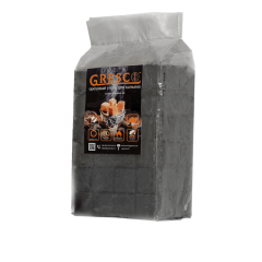 Горіхове вугілля для кальяну Gresco (1 кг, 72 шт, р25, без коробки)