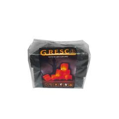 Горіхове вугілля для кальяну Gresco (0,5 кг, 36 шт, р25, без коробки)