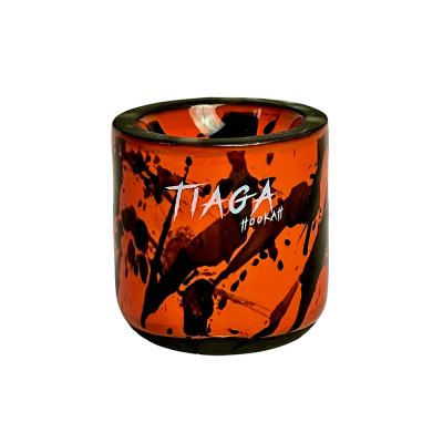 Глиняна чаша Tiaga Hookah Fire hurricane (Помаранчевий)