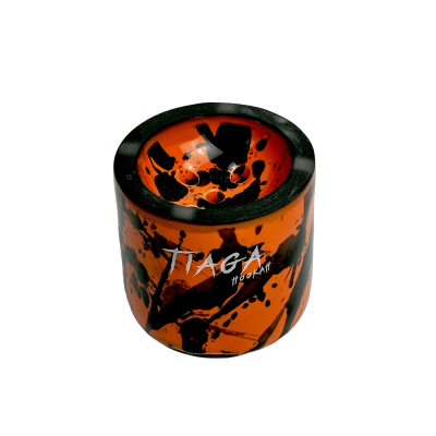 Глиняна чаша Tiaga Hookah Fire hurricane (Помаранчевий)
