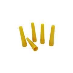 Одноразові мундштуки для кальяну XXL (Жовтий, конус, 100 шт/уп)