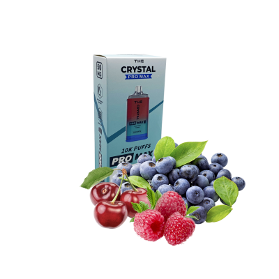 The Crystal Pro Max 10000 Blue Razz Cherry (Чорниця Малина Вишня) Одноразовий POD