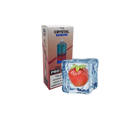The Crystal Pro Max 10000 Strawberry Ice (Полуниця Льод) Одноразовий POD