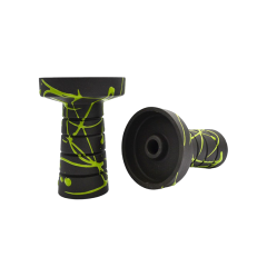 Глиняна чаша Gusto Bowls Harmony Black Glaze Green (зелене поливання)