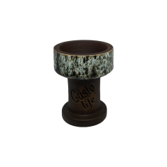 Глиняна чаша Gusto Bowls Rook White Green (Білий, Зелений)