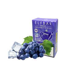 Elf Bar Pi9000 Grape ice (Виноград Лід) Одноразовий POD
