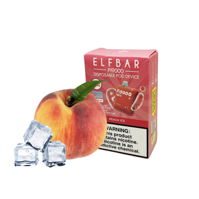 Elf Bar Pi9000 Peach ice (Персик Лід) Одноразовий POD