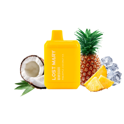 Lost Mary BM5000 Pineapple coconut ice (Ананас Кокос Льод) Одноразовий POD