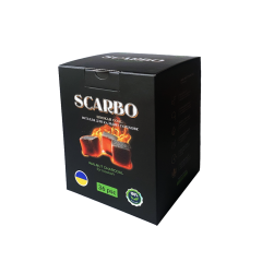 Горіхове вугілля для кальяну Scarbo (0,5 кг, 36 шт, р25)
