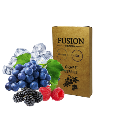 Тютюн Fusion Classic Ice Grape Berries (Виноград Ягоди Лід, 100 г)