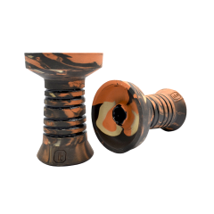 Глиняна чаша Lavart Caldera Bryce (помаранчевий з білим)