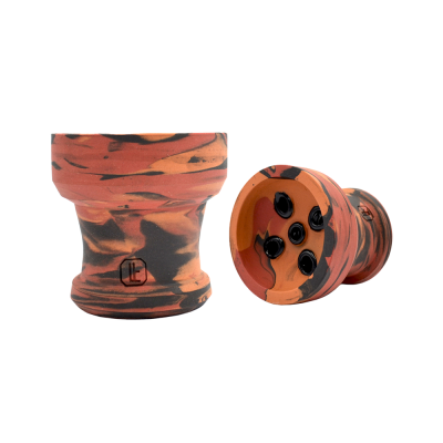 Глиняна чаша Lavart Nedra Inferno (помаранчевий з червоним)