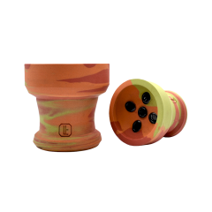 Глиняна чаша Lavart Nedra Sunset (помаранчевий з червоним та жовтим)