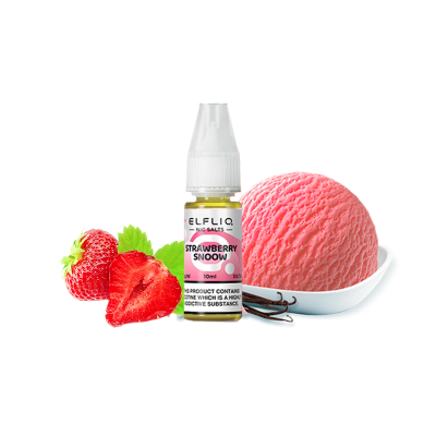 Рідина Elfliq Strawberry snow (Полуничне Морозиво, 50 мг, 10 мл)