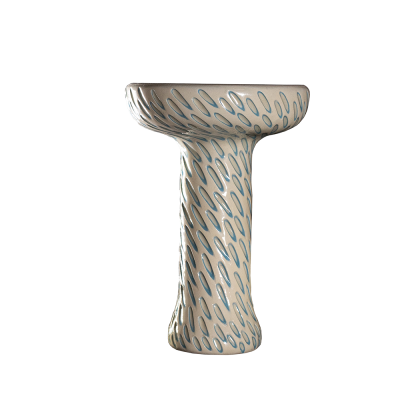 Глиняна чаша Etna Phunnel Cut White (Білий)