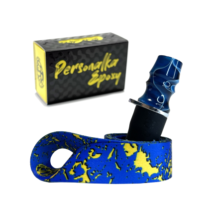 Персональний мундштук Personalka Epoxy Sakura (Синій)