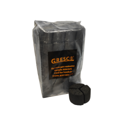 Горіхове вугілля для кальяну Gresco Kaloud (1 кг, 72 шт, сегмент, без коробки)