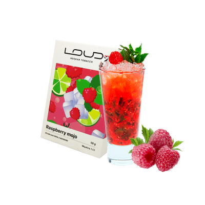 Тютюн Loud Light Raspberry mojo (Малиновий Мохіто, 50 г)