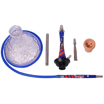 Кальян Yahya Union Captain America (синій, повний комплект) Кальян Yahya Union Captain America (синій, повний комплект)