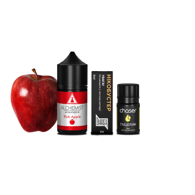 Набір для самозамішування Alchemist Salt Rich Apple (Річ Епл, 50 мг, 30 мл)