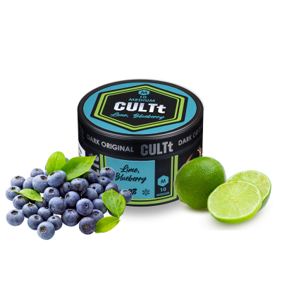 Тютюн CULTt Medium M10 Lime Blueberry (Лайм Чорниця, 100 г)