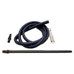 Мундштук для кальяну Garden Soft Touch Black із силіконовим шлангом (Чорний, v1)