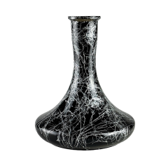Колба для кальяну Craft Silver Splash (Чорний, сріблясті розводи)