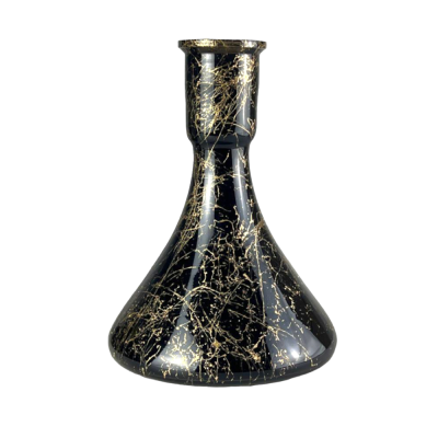 Колба для кальяну Candy Loop Gold Splash (Чорний, золотисті розводи)