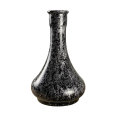 Колба для кальяну Drop Silver Splash (Чорний, сріблясті розводи)
