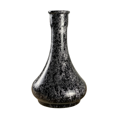 Колба для кальяну Drop Silver Splash (Чорний, сріблясті розводи) 21781 Колба для кальяну Drop Silver Splash (Чорний, сріблясті розводи)