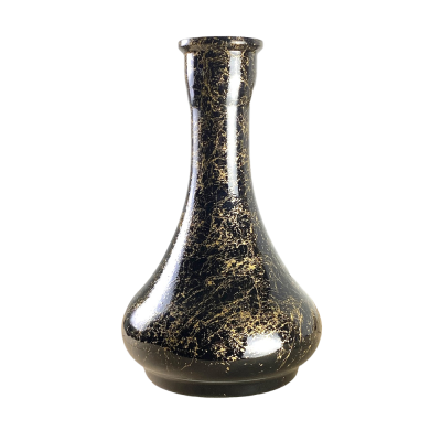 Колба для кальяну Drop Gold Splash (Чорний, золотисті розводи)