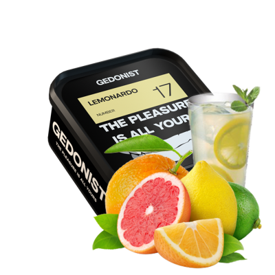 Тютюн Gedonist №17 Lemonardo (Цитрусовий Лимонад, 200 г)