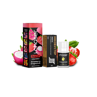 Набір для самозамішування Chaser Lux Strawberry Dragonfruit Limited Ultra (Полуниця Драконів Фрукт, 50 мг, 30 мл)