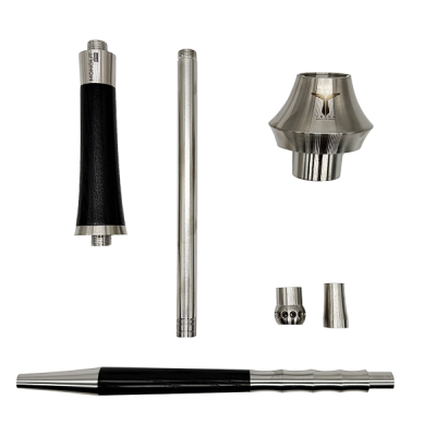 Кальян Totem Hookah Monolit Ultra Wood Black (чорний, базовий комплект) Кальян Totem Hookah Monolit Ultra Wood Black (чорний, базовий комплект)