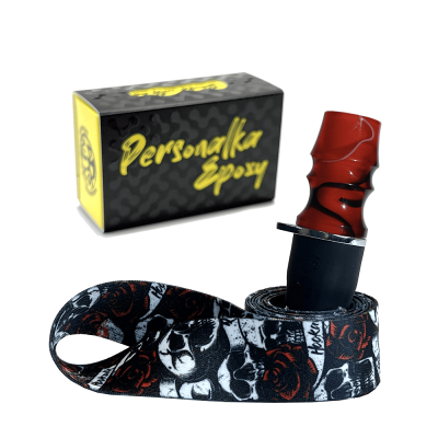 Персональний мундштук Personalka Epoxy Sakura v2 (Червоний)