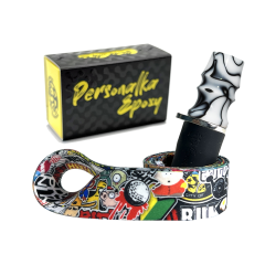 Персональний мундштук Personalka Epoxy Sakura (Білий, Чорний)