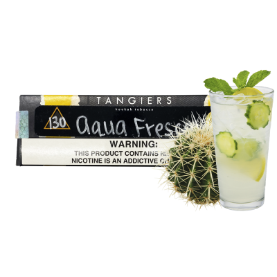 Тютюн Tangiers Noir №130 Aqua Fresca (Аква фреска, 250 г) Чорна упаковка