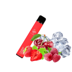 Elf Bar 1500 Strawberry raspberry cherry ice (Полуниця Малина Вишня Льод) Одноразовий POD