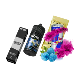 Набір для самозамішування Chaser Nova Red Bull&Blue Raspberry (Енергетик Чорниця Малина, 50 мг, 30 мл)