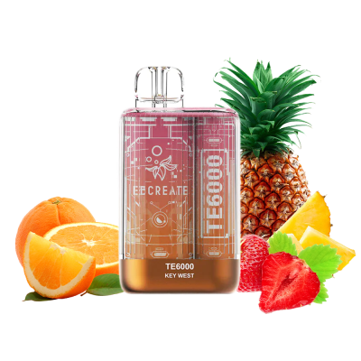 Elf Bar TE6000 Key West (Ананас Апельсин Полуниця) Одноразовий POD